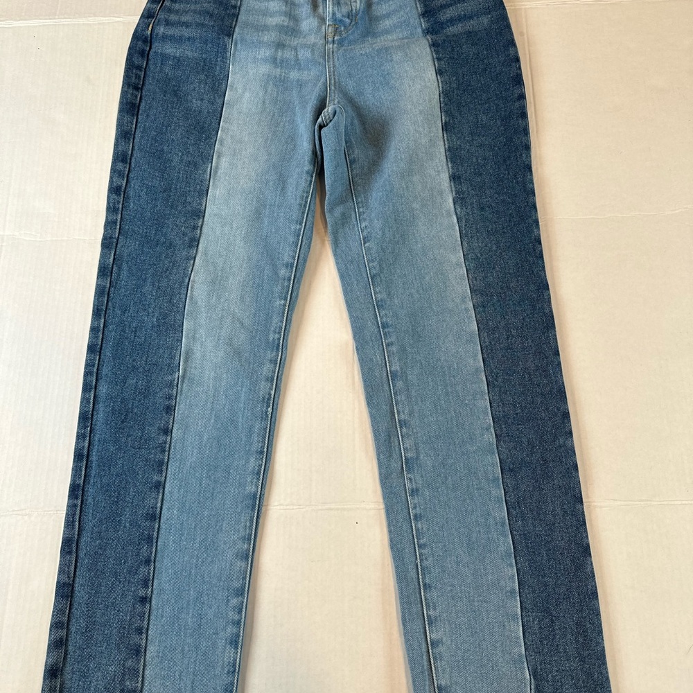 New Pacsun Jeans Women Size 28 Blue High Rise Straight Pockets Buttony Fly Denim - Picture 4 of 16